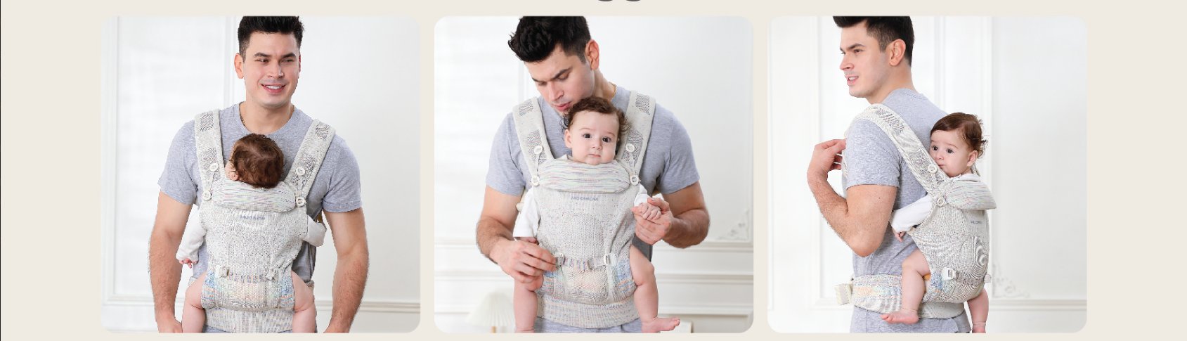 Cách đeo địu đúng qua từng độ tuổi