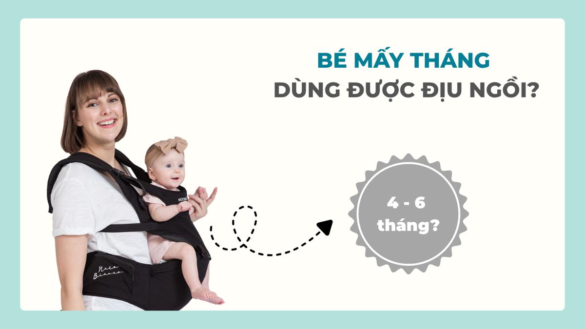 Bé Mấy Tháng Được Dùng Địu Ngồi? Những Lưu Ý Quan Trọng Mẹ Cần Biết