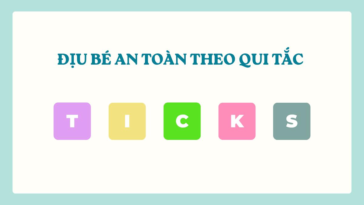 Quy tắc T.I.C.K.S: Tiêu chuẩn địu bé an toàn quốc tế mẹ cần nằm lòng