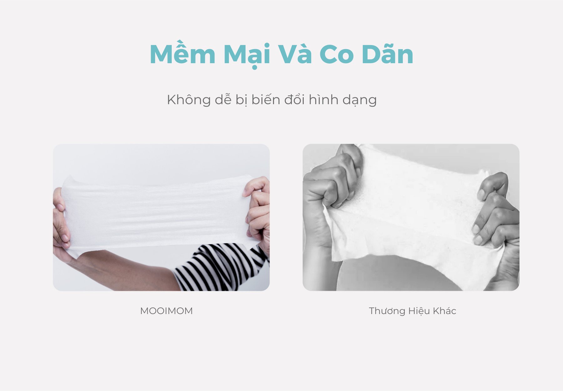 Khăn giấy ướt chuyên dụng cho bé MOOIMOM (Set 8 gói) description image