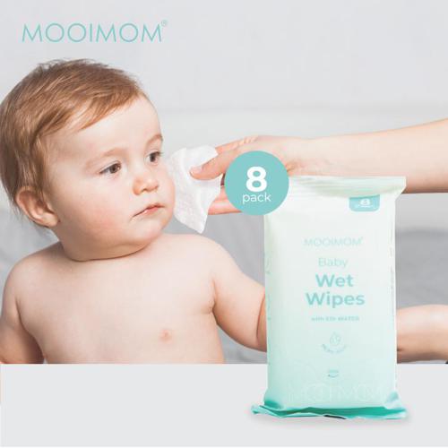Khăn giấy ướt chuyên dụng cho bé MOOIMOM (Set 8 gói)
