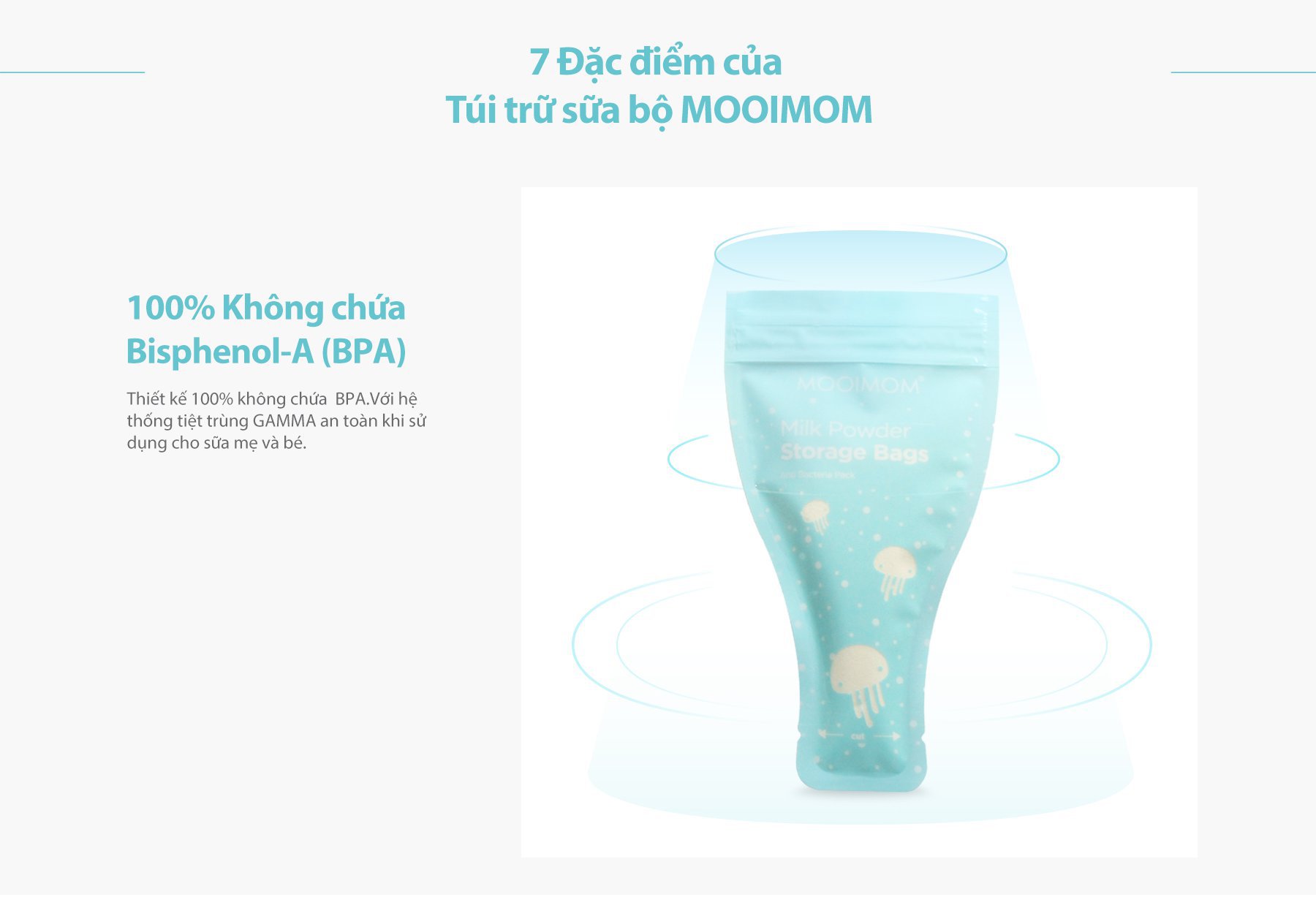 Túi trữ sữa bột MOOIMOM description image