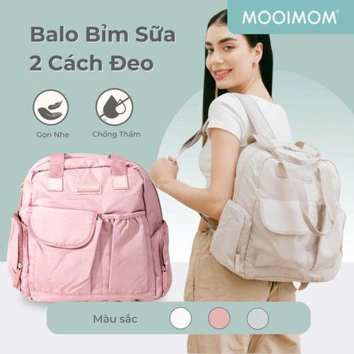 MOOIMOM Balo 2 Cách Đeo - 2 Ways Diaper Bag