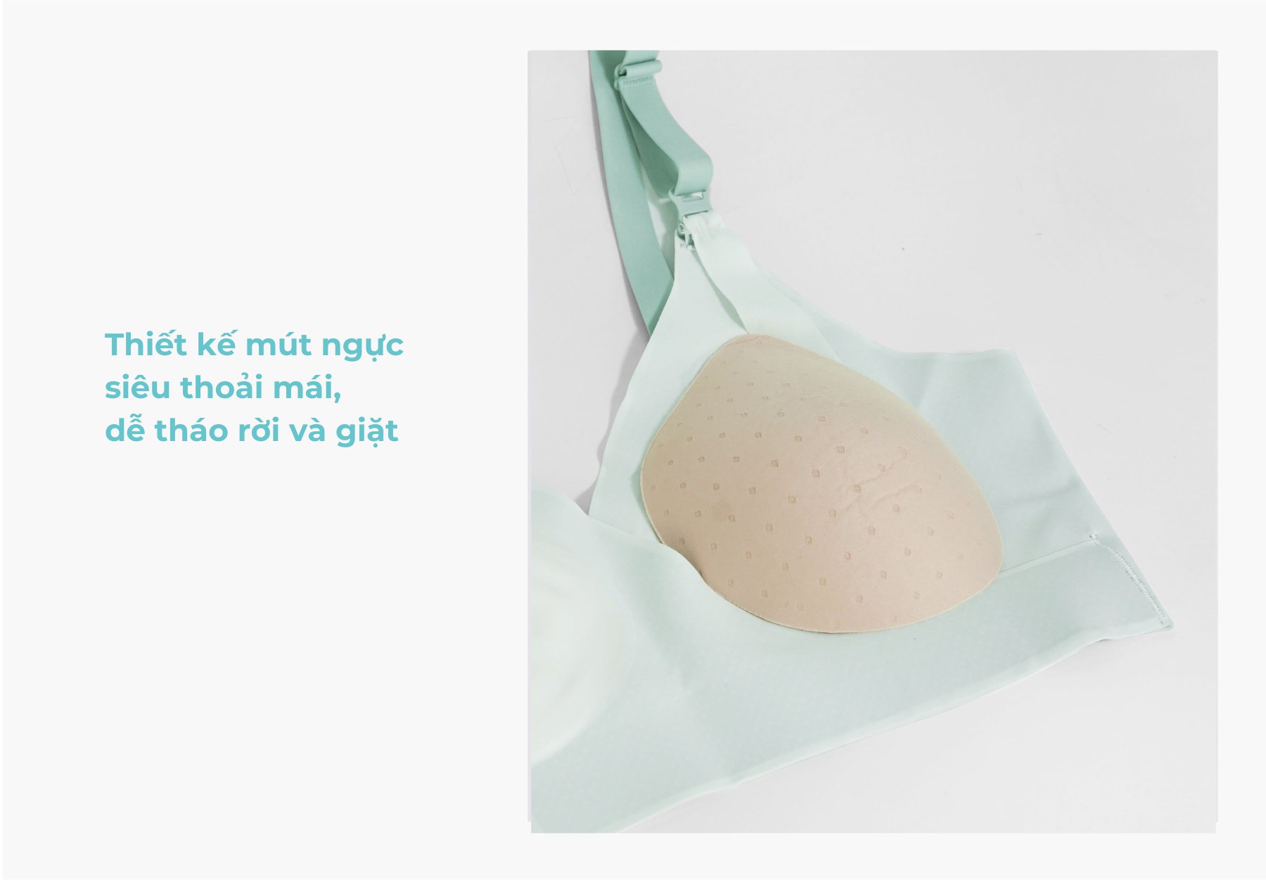 MOOIMOM Áo ngực bầu và cho con bú vạt chéo siêu mềm mại description image