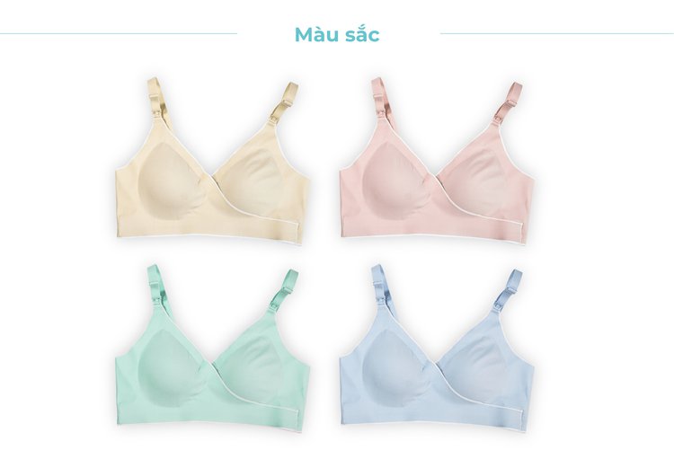 MOOIMOM Áo ngực bầu và cho con bú vạt chéo siêu mềm mại description image