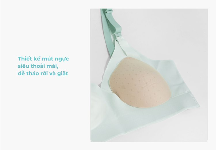 MOOIMOM Áo ngực bầu và cho con bú vạt chéo siêu mềm mại description image