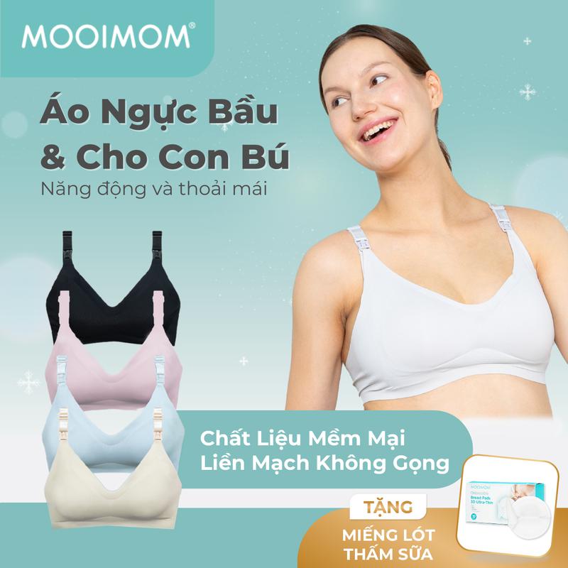 MOOIMOM Áo Ngực Bầu Và Cho Con Bú Siêu Mềm Mại - Super Soft Seamless Maternity & Nursing Bra