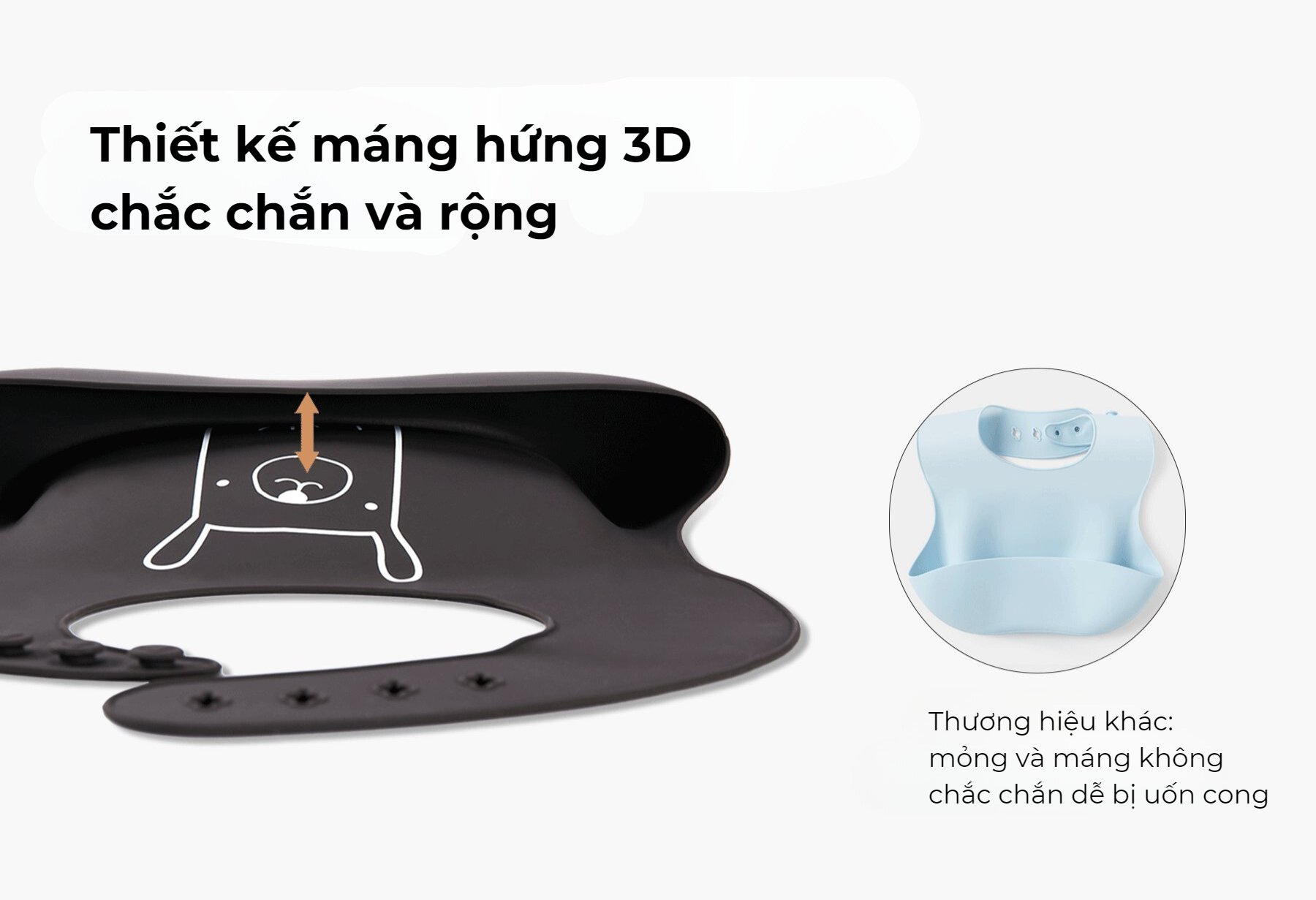 Yếm ăn dặm cho bé Nero Bianco x MOOIMOM description image