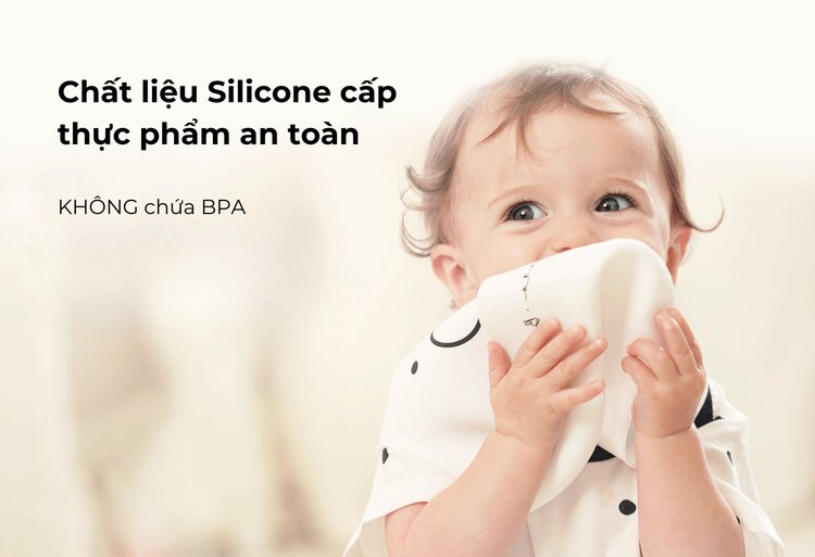 Yếm ăn dặm cho bé Nero Bianco x MOOIMOM description image