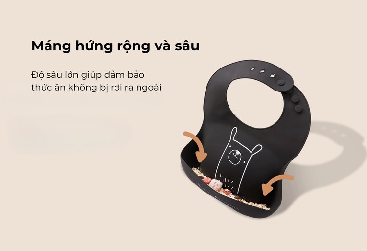Yếm ăn dặm cho bé Nero Bianco x MOOIMOM description image
