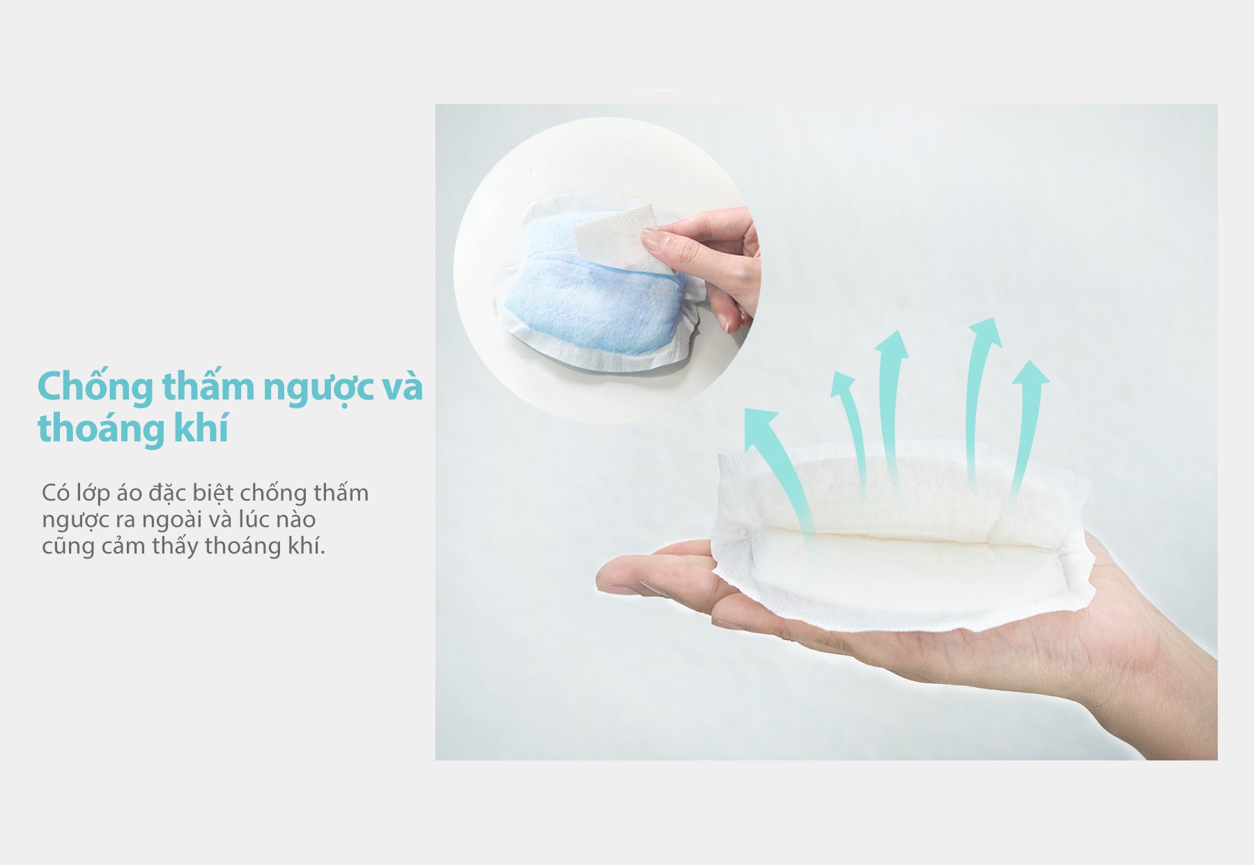 MOOIMOM Miếng Lót Thấm Sữa 3D (10 miếng) - Disposable Breast Pad 3D Ultra-Thin (10pcs) description image