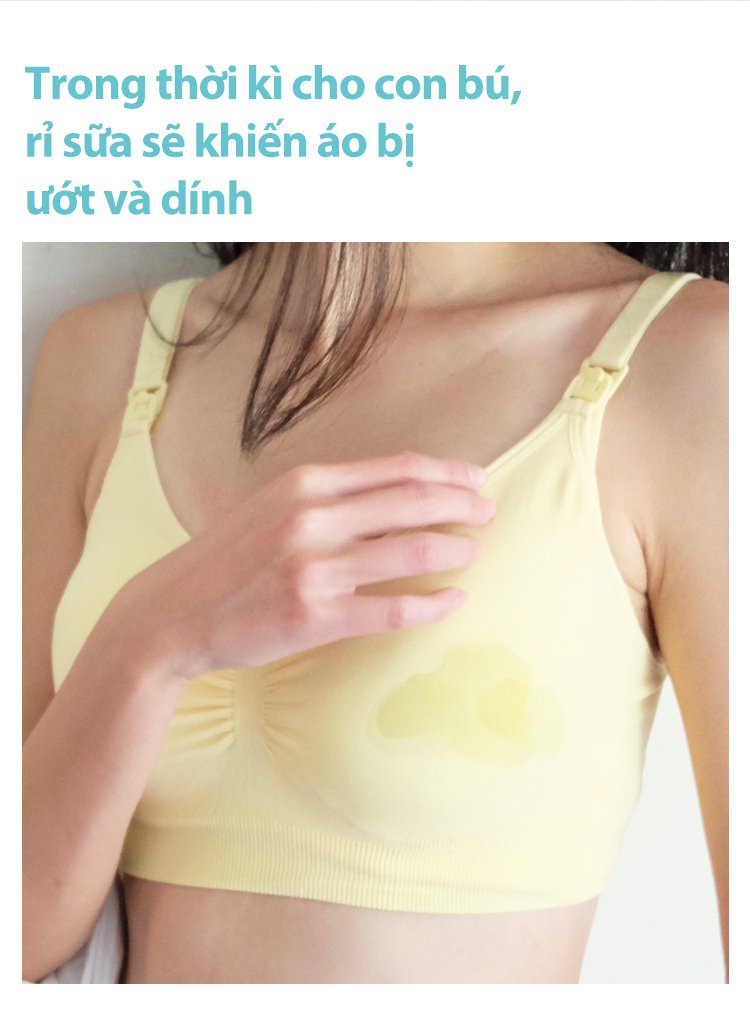 MOOIMOM Miếng Lót Thấm Sữa 3D (10 miếng) - Disposable Breast Pad 3D Ultra-Thin (10pcs) description image