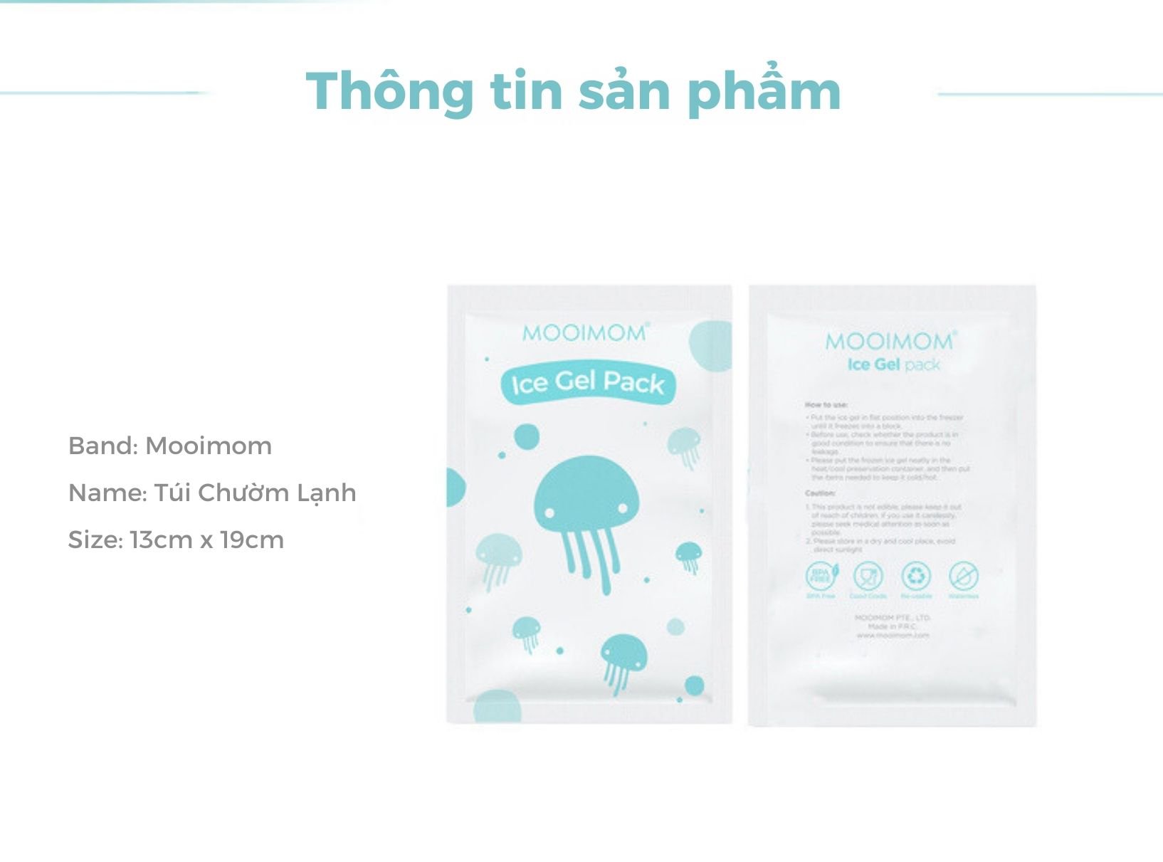 MOOIMOM Túi Chườm Lạnh description image