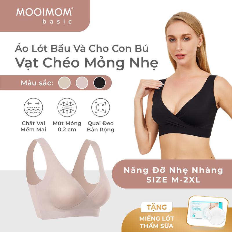 MOOIMOM BASIC Áo Lót Bầu Và Cho Con Bú Siêu Mỏng Nhẹ - Air Slim Maternity & Nursing Bra