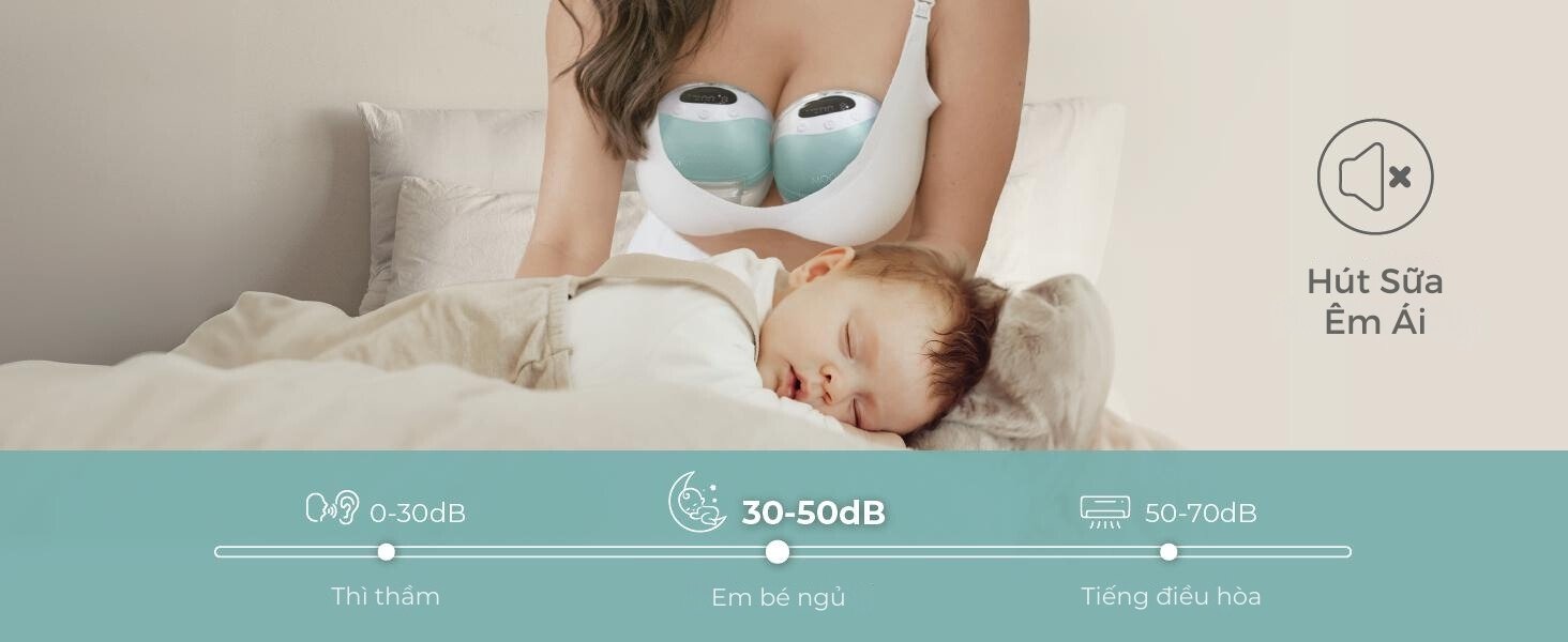 Máy hút sữa không dây cao cấp MOOIMOM M3 - MOOIMOM Wireless Electric Breast Pump M3 description image