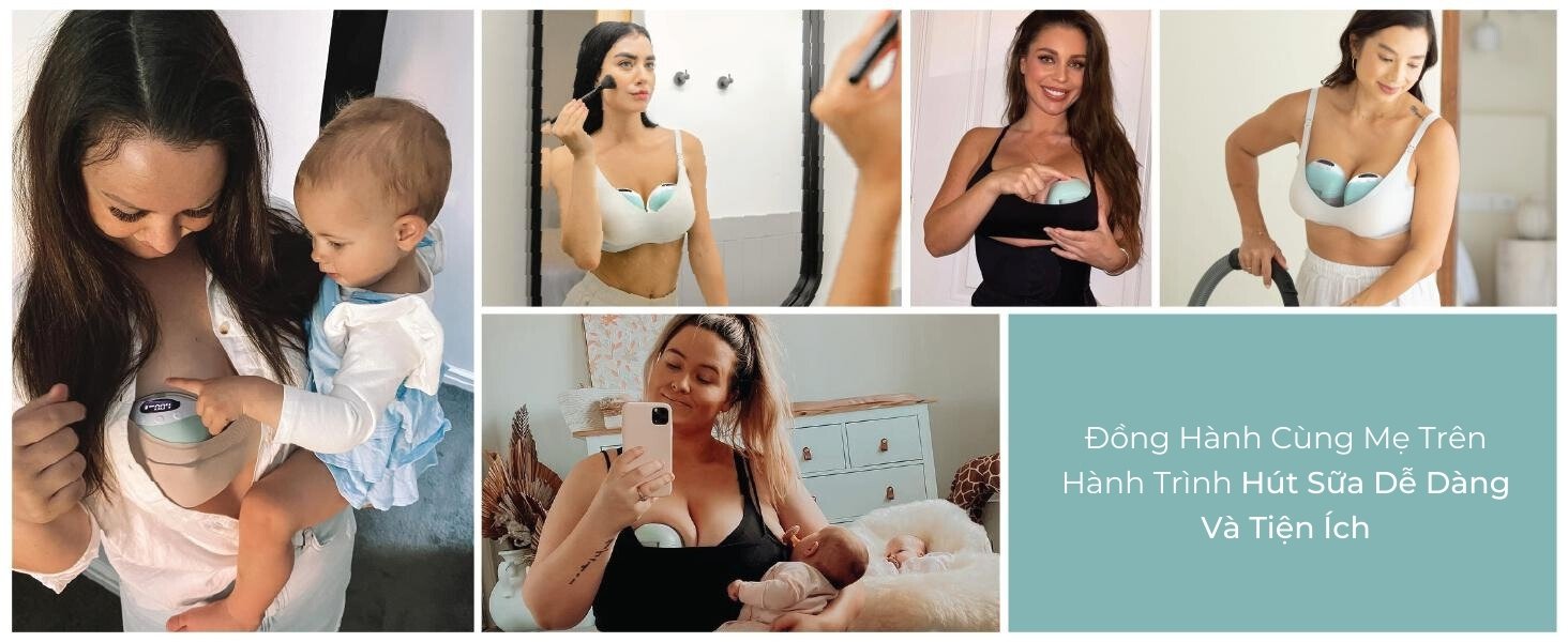 Máy hút sữa không dây cao cấp MOOIMOM M3 - MOOIMOM Wireless Electric Breast Pump M3 description image