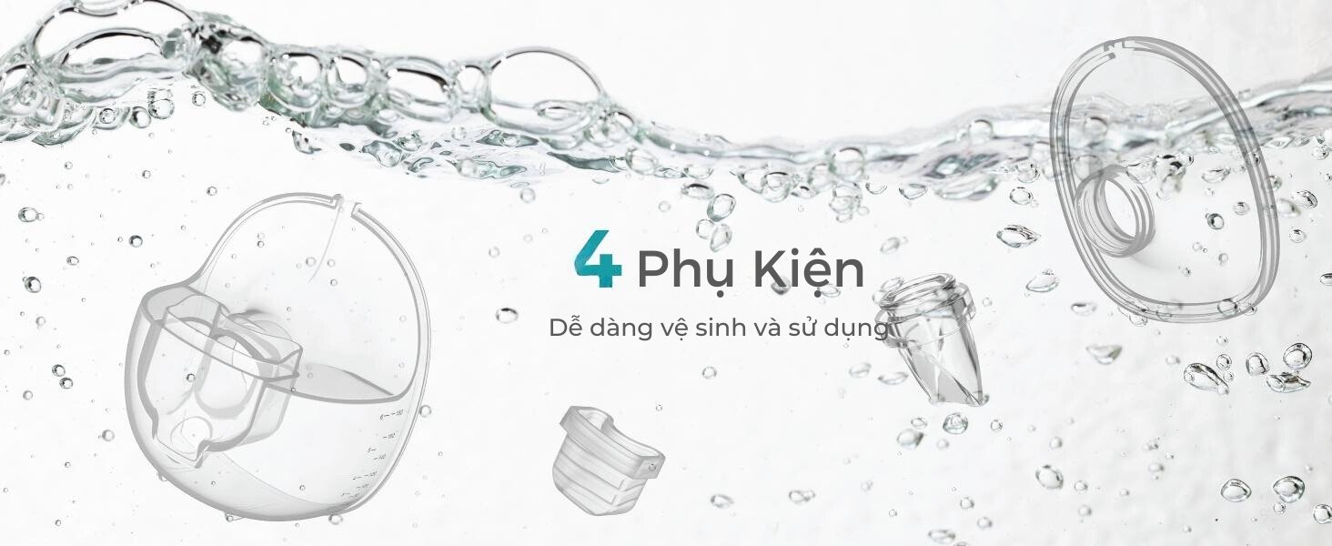 Máy hút sữa không dây cao cấp MOOIMOM M3 - MOOIMOM Wireless Electric Breast Pump M3 description image