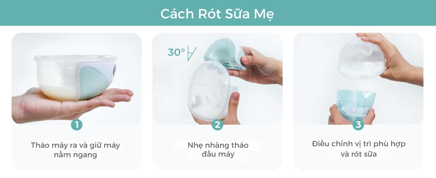 Máy hút sữa không dây cao cấp MOOIMOM M3 - MOOIMOM Wireless Electric Breast Pump M3 description image
