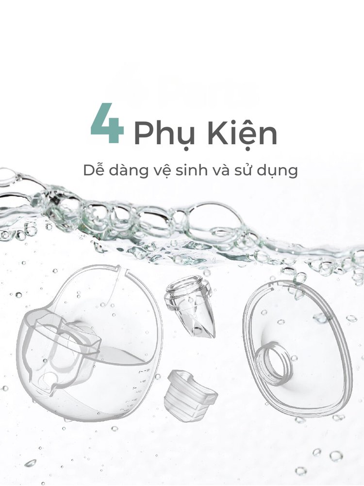 Máy hút sữa không dây cao cấp MOOIMOM M3 - MOOIMOM Wireless Electric Breast Pump M3 description image