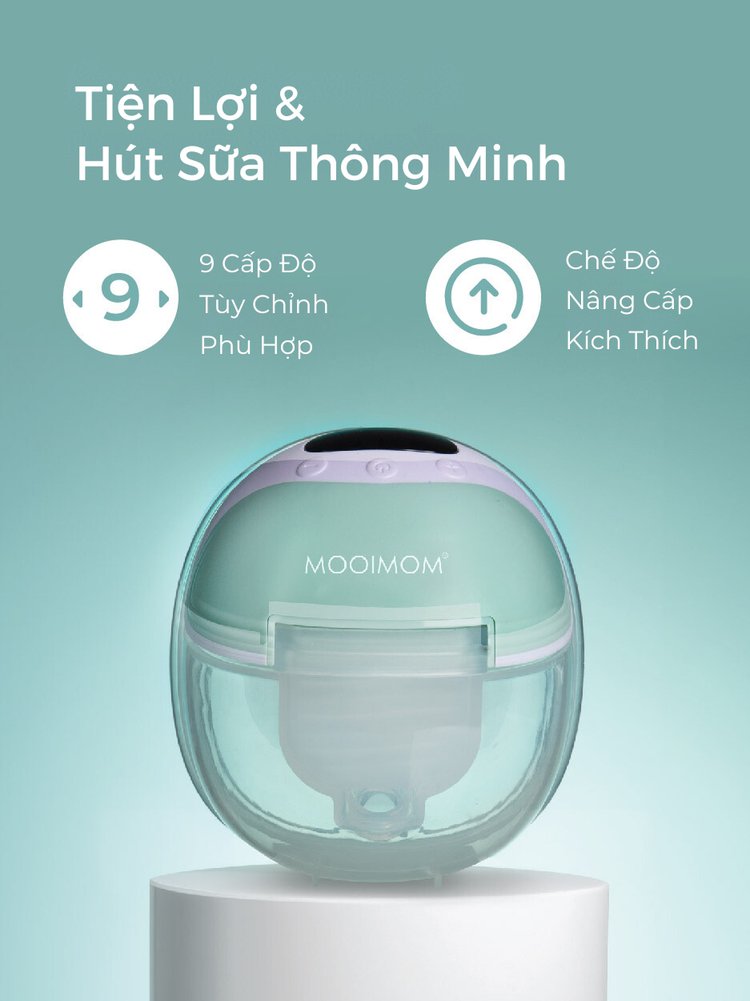 Máy hút sữa không dây cao cấp MOOIMOM M3 - MOOIMOM Wireless Electric Breast Pump M3 description image