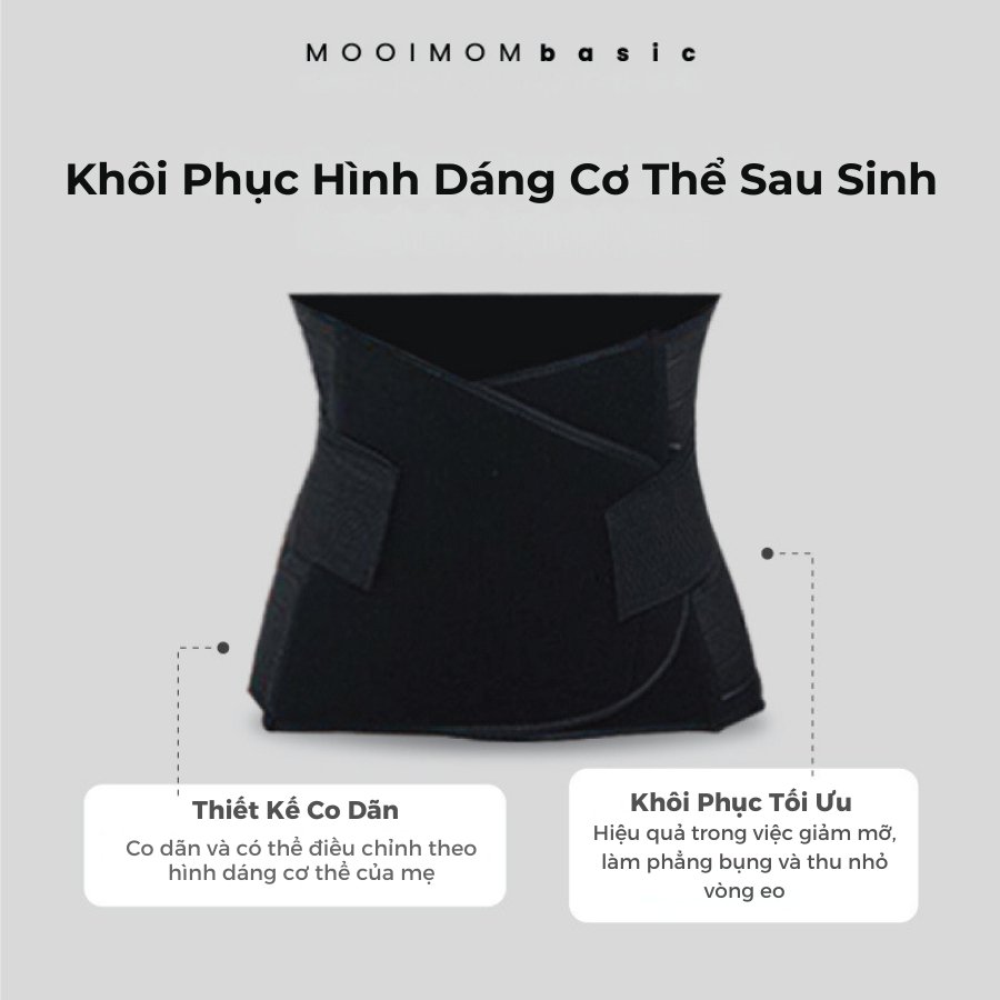 MOOIMOM basic Đai Nịt Bụng Siêu Đàn Hồi description image