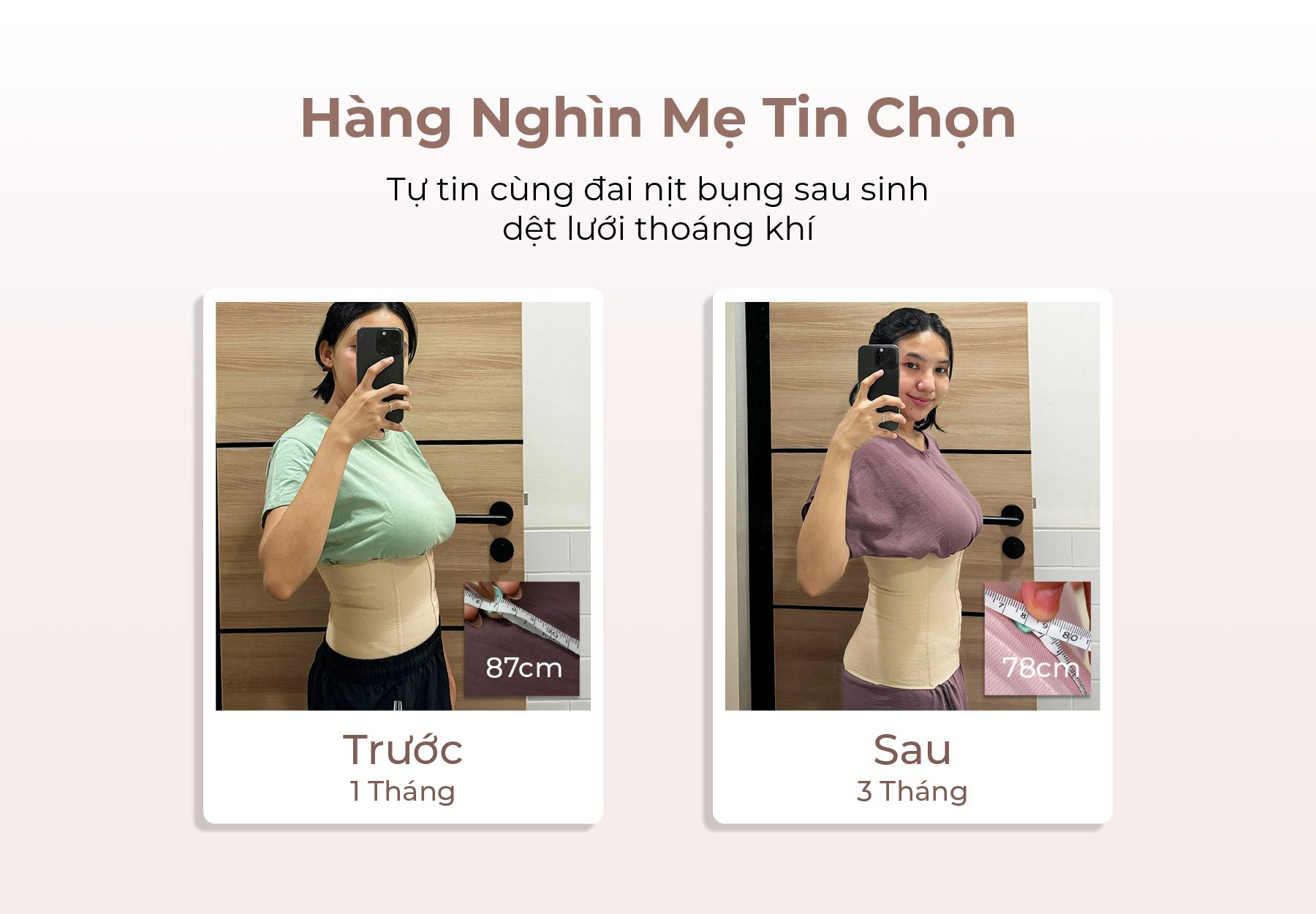 MOOIMOM basic Đai Nịt Bụng Sau Sinh Dệt Lưới Thoáng Khí description image