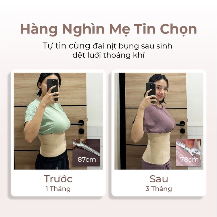 MOOIMOM basic Đai Nịt Bụng Sau Sinh Dệt Lưới Thoáng Khí description image