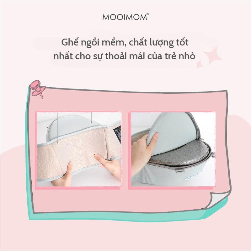 MOOIMOM Địu Ngồi Em Bé Cơ Bản - ảnh 5