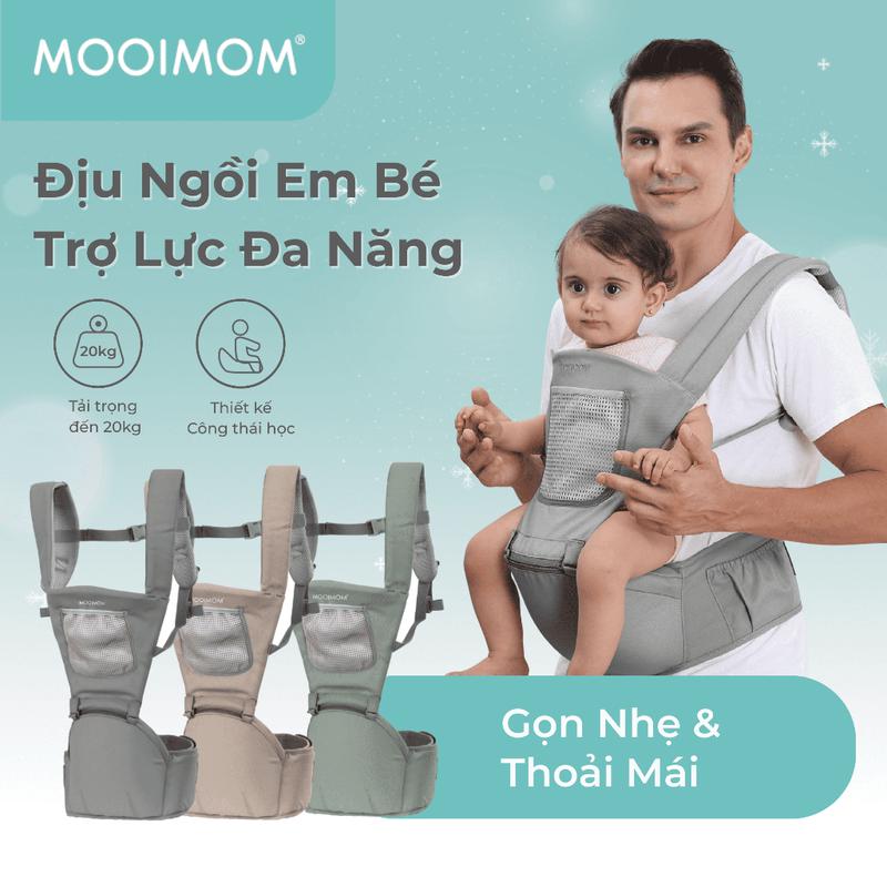 MOOIMOM Địu Ngồi Em Bé Cơ Bản