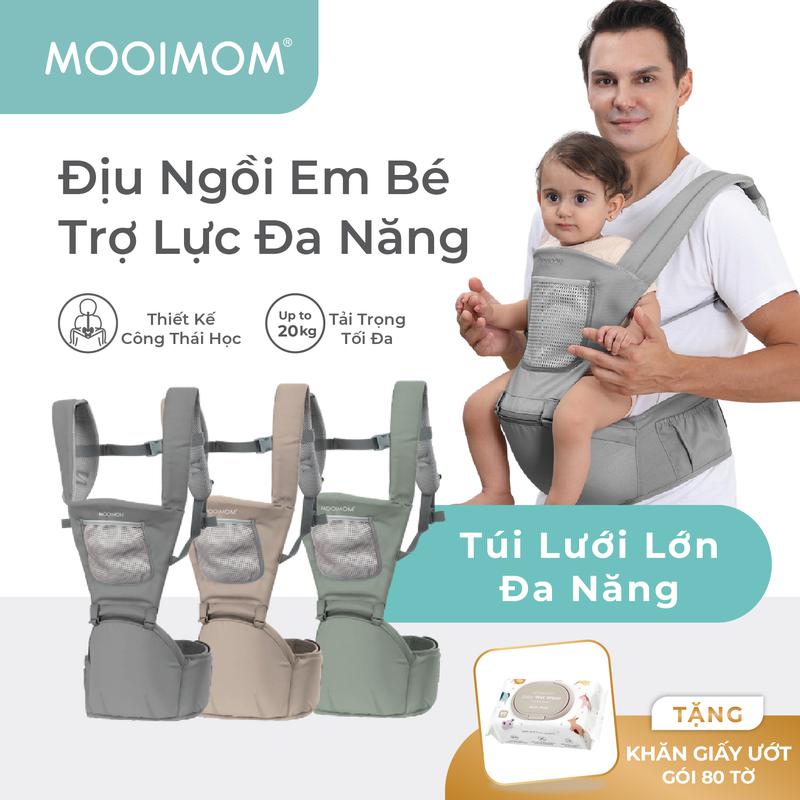 MOOIMOM Địu Ngồi Em Bé Cơ Bản