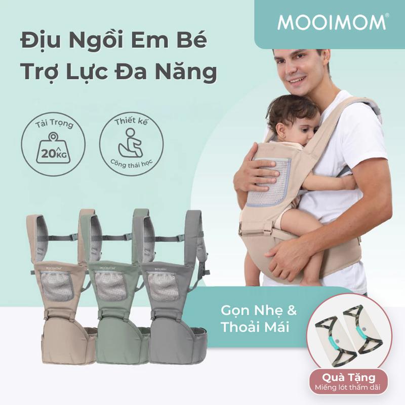 MOOIMOM Địu Ngồi Em Bé Cơ Bản gallery