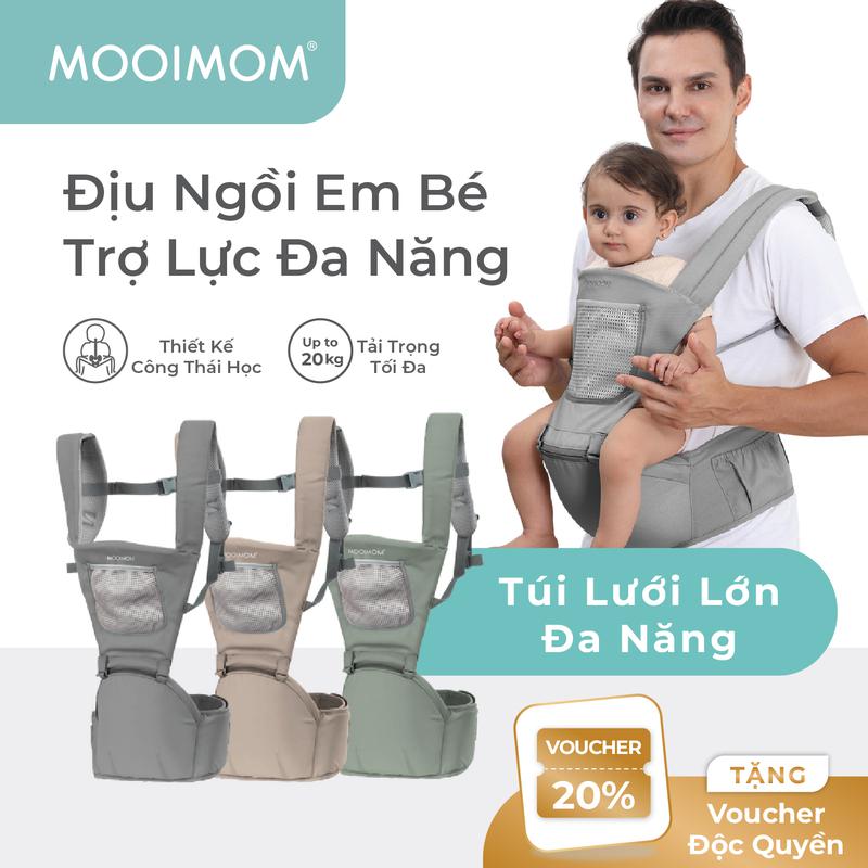 MOOIMOM Địu Ngồi Em Bé Cơ Bản