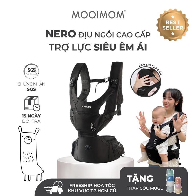 [PRE ORDER] MOOIMOM x Nero Bianco Địu Ngồi Em Bé Nero - Nero Hipseat Carrier - [08/05 Đi Hàng]