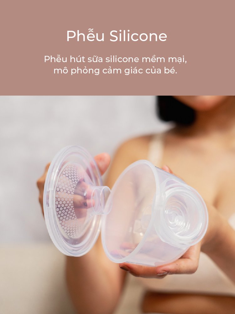 MOOIMOM basic Phụ kiện Máy Hút Sữa Không Dây B9 description image