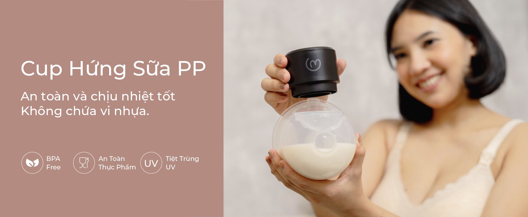MOOIMOM basic Trọn Bộ 2 Máy Hút Sữa B9 Không Dây description image
