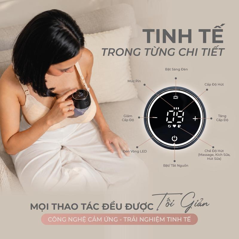 MOOIMOM basic Máy Hút Sữa B9 Không Dây - ảnh 7