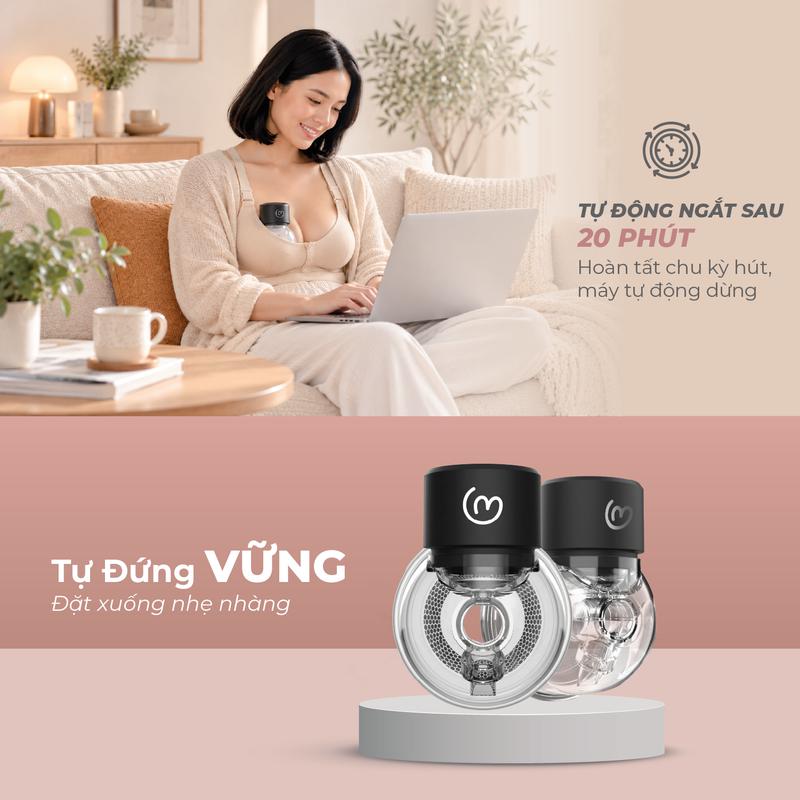 MOOIMOM basic Máy Hút Sữa B9 Không Dây - ảnh 6