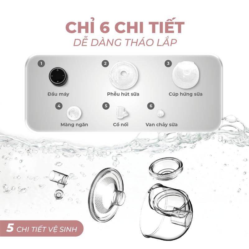 MOOIMOM basic Máy Hút Sữa B9 Không Dây - ảnh 3