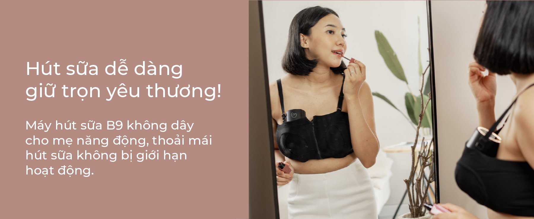 MOOIMOM basic Máy Hút Sữa B9 Không Dây description image