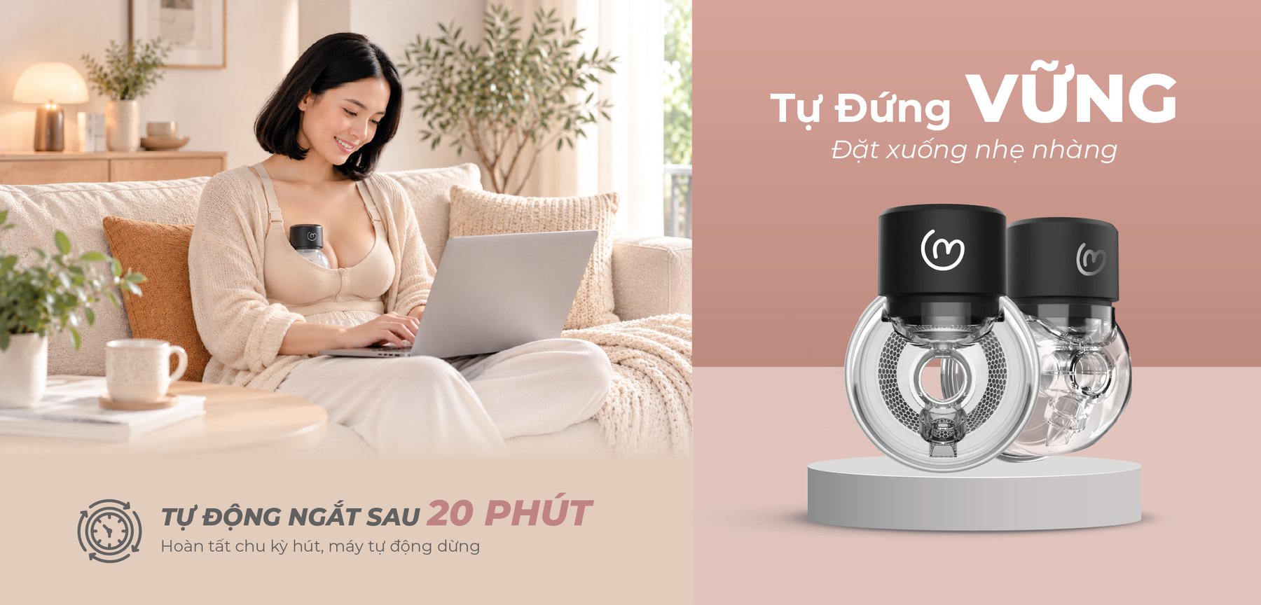 MOOIMOM basic Máy Hút Sữa B9 Không Dây description image