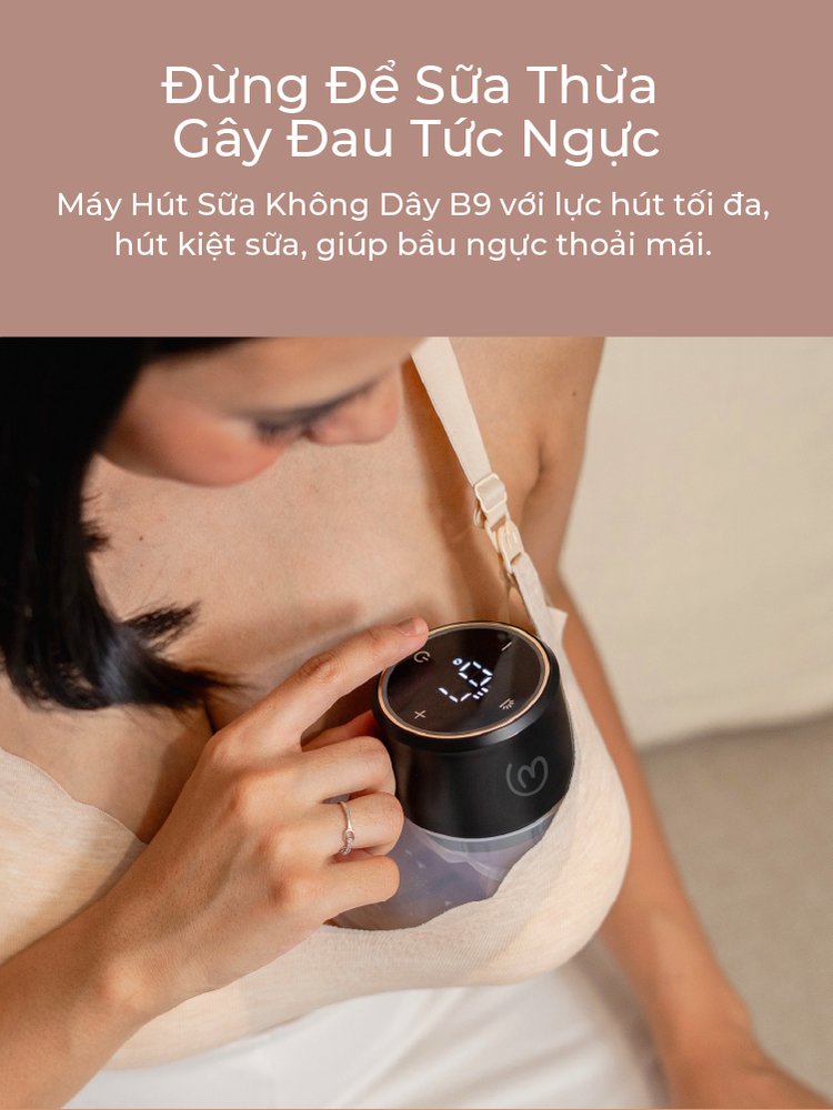 MOOIMOM basic Máy Hút Sữa B9 Không Dây description image