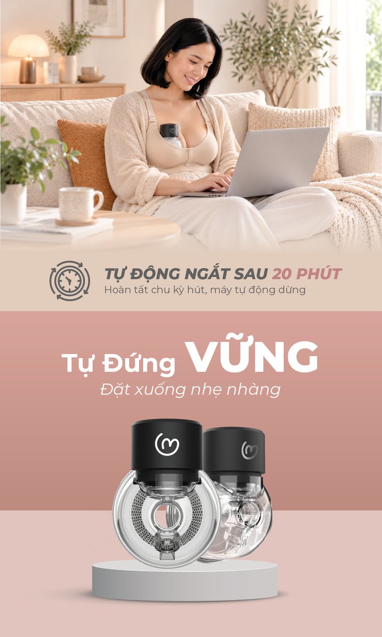 MOOIMOM basic Máy Hút Sữa B9 Không Dây description image