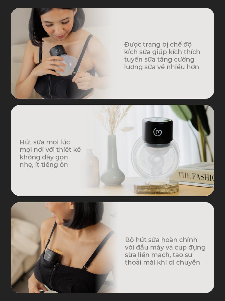 MOOIMOM basic Máy Hút Sữa B9 Không Dây description image