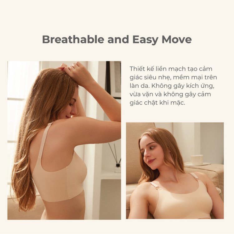 MOOIMOM BASIC Áo lót bầu và cho con bú năng động thoáng mát description image