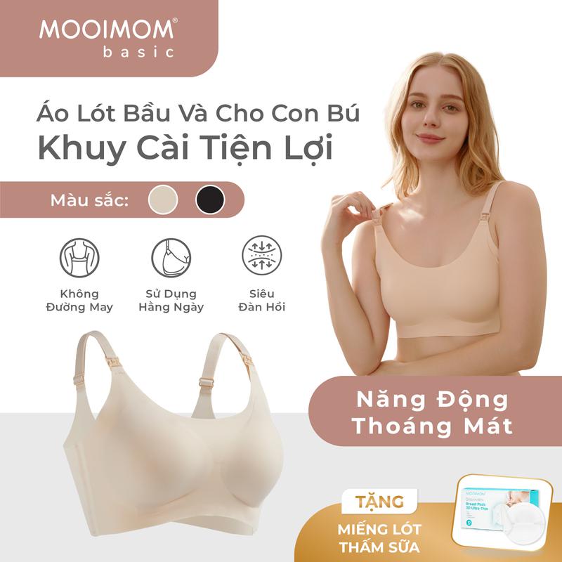 MOOIMOM BASIC Áo lót bầu và cho con bú năng động thoáng mát