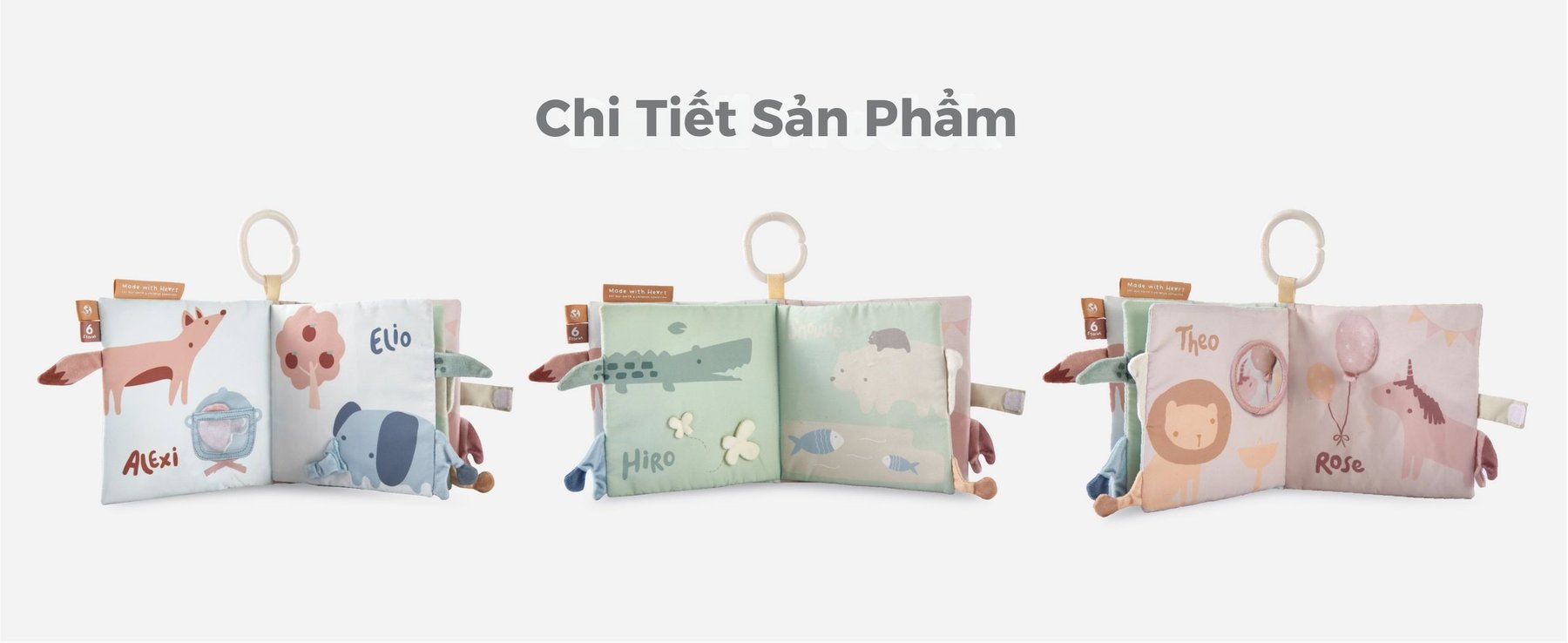MUGU Sách Vải Kích Thích Đa Giác Quan description image