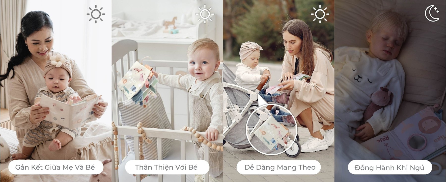 MUGU Sách Vải Kích Thích Đa Giác Quan description image
