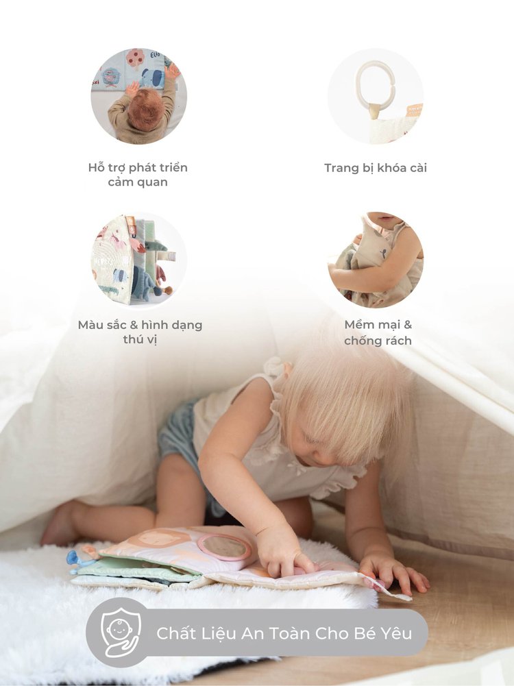 MUGU Sách Vải Kích Thích Đa Giác Quan description image