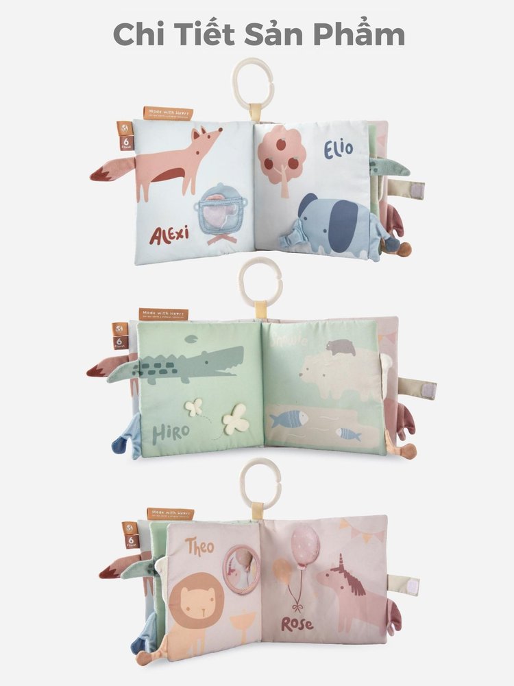 MUGU Sách Vải Kích Thích Đa Giác Quan description image