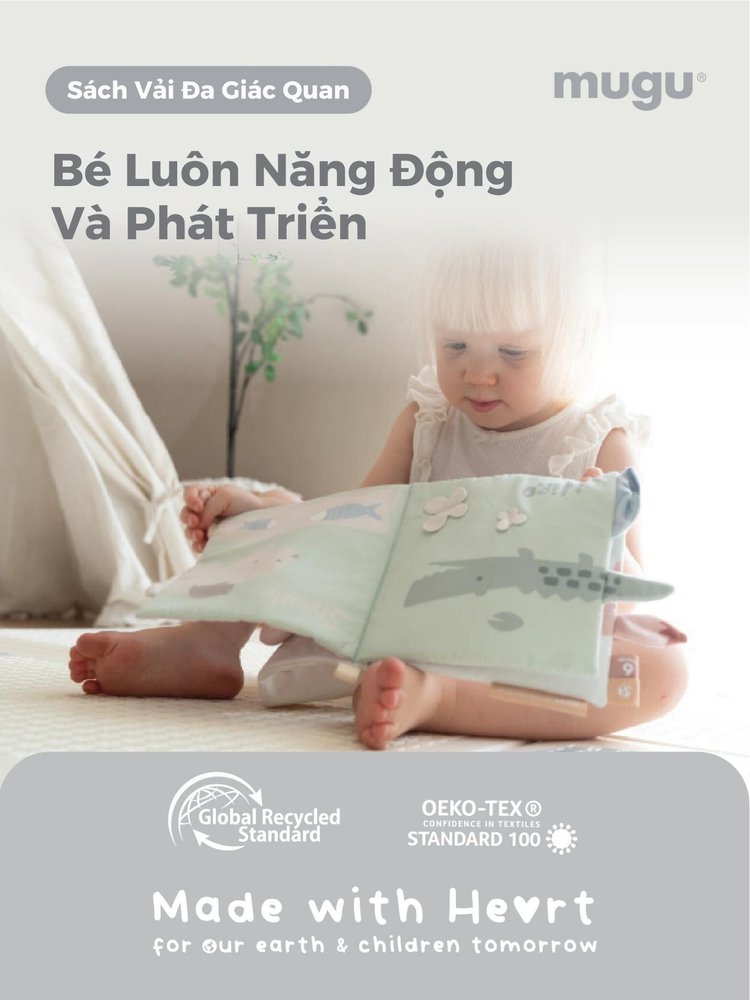 MUGU Sách Vải Kích Thích Đa Giác Quan description image